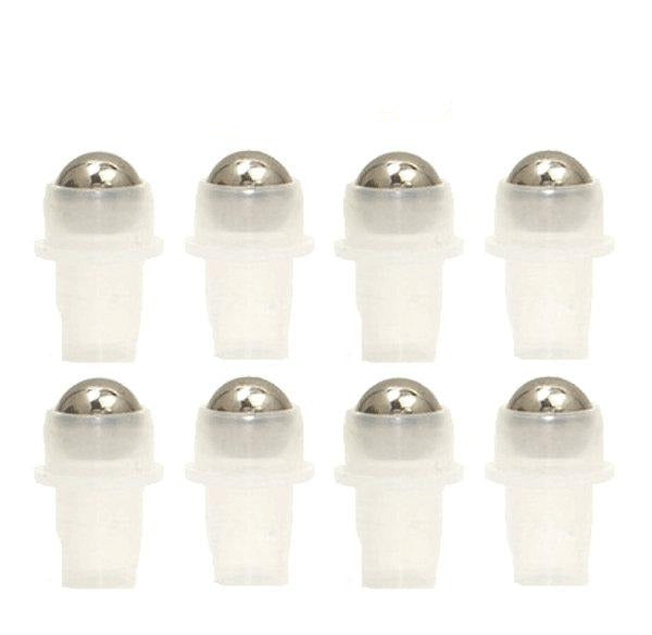 50 Stainless Steel Roller Ball Bottle Fitments, PREMIUM ROLLERBALLS Replacement Rollon Bottle Rollers, High End Essential Oil Rollers