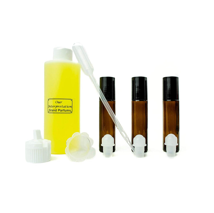Grand Parfums Version Casmir Body Oil Women, Oil Set w/ Bottles/Tools (1 ounce)