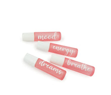 Load image into Gallery viewer, 10 ml Blush Pink Labeled Roller Bottles w/white cap