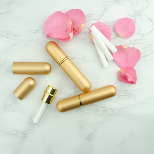 Gold Aluminum Nasal Inhaler refillable - 3 Pack