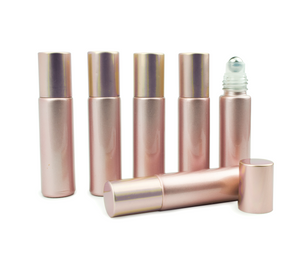 Solid Rose Gold Bottles 10 ml 6 Pack!