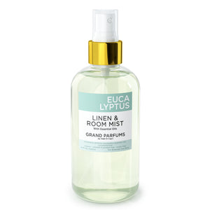 Organic Basil Spray Mist for Room, Linens and Body - by Sage & Capri for Grand Parfums - 240mL/8 Oz