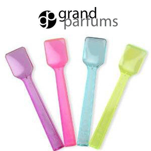 50 MINI Cosmetic Disposable Spatulas Spoons Tasting Tester Sample Makeup, Cream, Mixing, Discount Beauty Tools,  DIY Plastic ASSORTED Colors