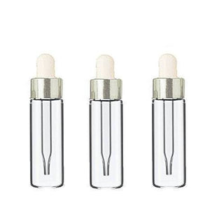 144 LUXURY Glass 5ml SILVER Dropper Bottles Essential Oil, Perfume, Serum, Beard Oil, Upscale Private Label Packaging 1/6 Oz BULK Cost