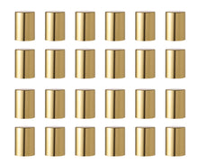 Load image into Gallery viewer, 12 SHINY Solid GOLD Roll On Bottle CAPS Upscale Aluminum Lid for 5ml &amp; 10ml Glass Roller Ball Bottle Essential Oil Perfume Lip Gloss Roll-on