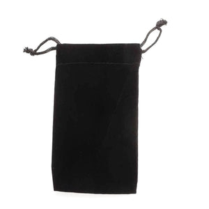 Black VELVET Bags 6" x 3" Drawstring Pouches for Rollerball Bottles, Purse Atomizers, Gift Packaging, Upscale Private Label Soft Gift  Bag