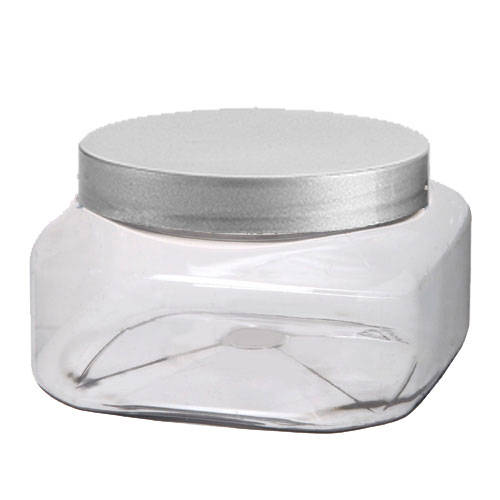 8 Oz SQUARE Clear JARS Empty Plastic Cosmetic Containers PET Jars with –  Grand Parfums II