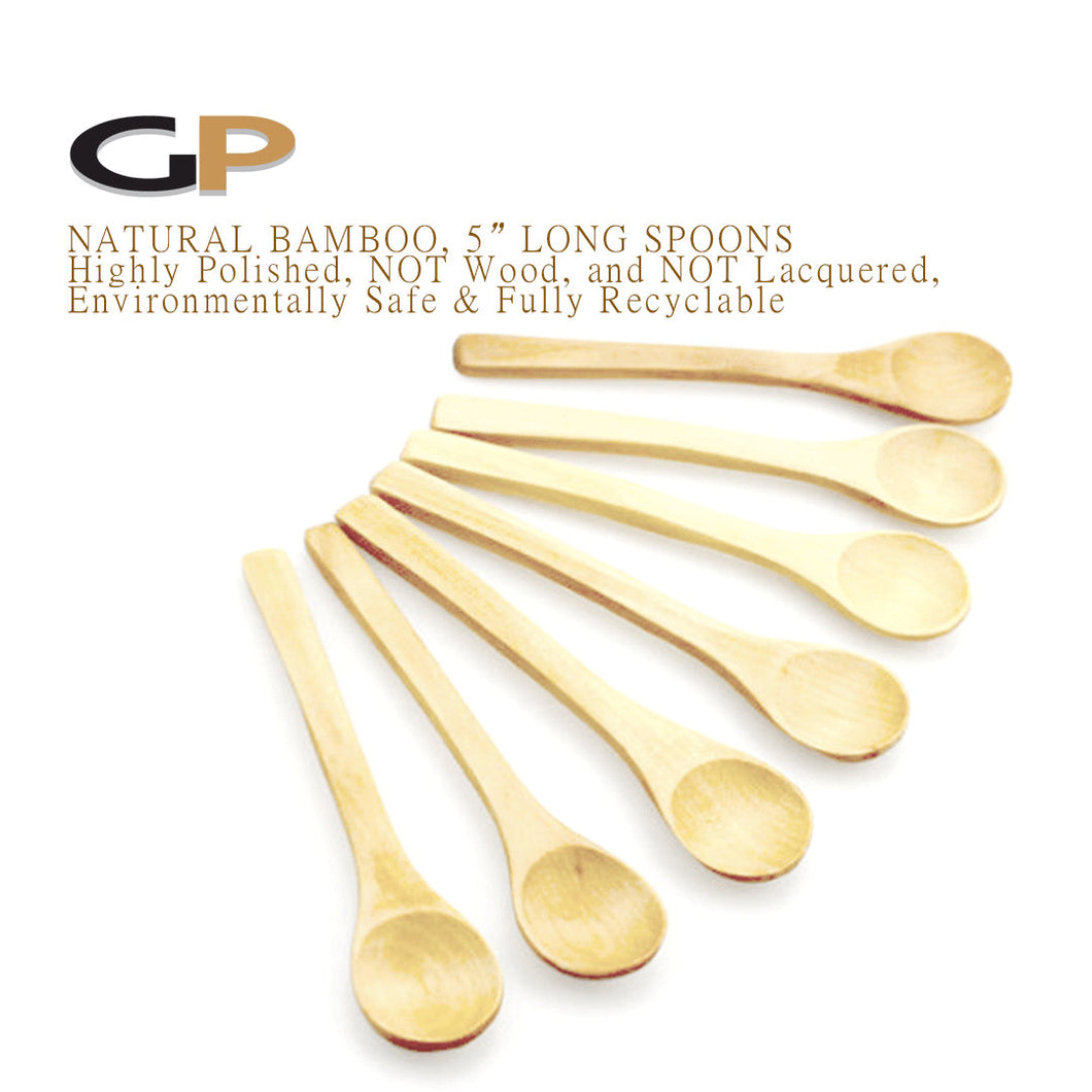 250 NATURAL BAMBOO Spoons 5