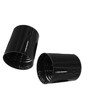 100 BLACK REPLACEMENT Rollerball Roll On Bottle Caps or Black or White,  Luxury Look Premium Plastic Fit 5ml & 10ml
