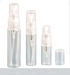 Lot of 50 - 10ml GLASS PERFUME ATOMIZERS for Fragrance - Perfume Sample Spray Bottles for Decanting