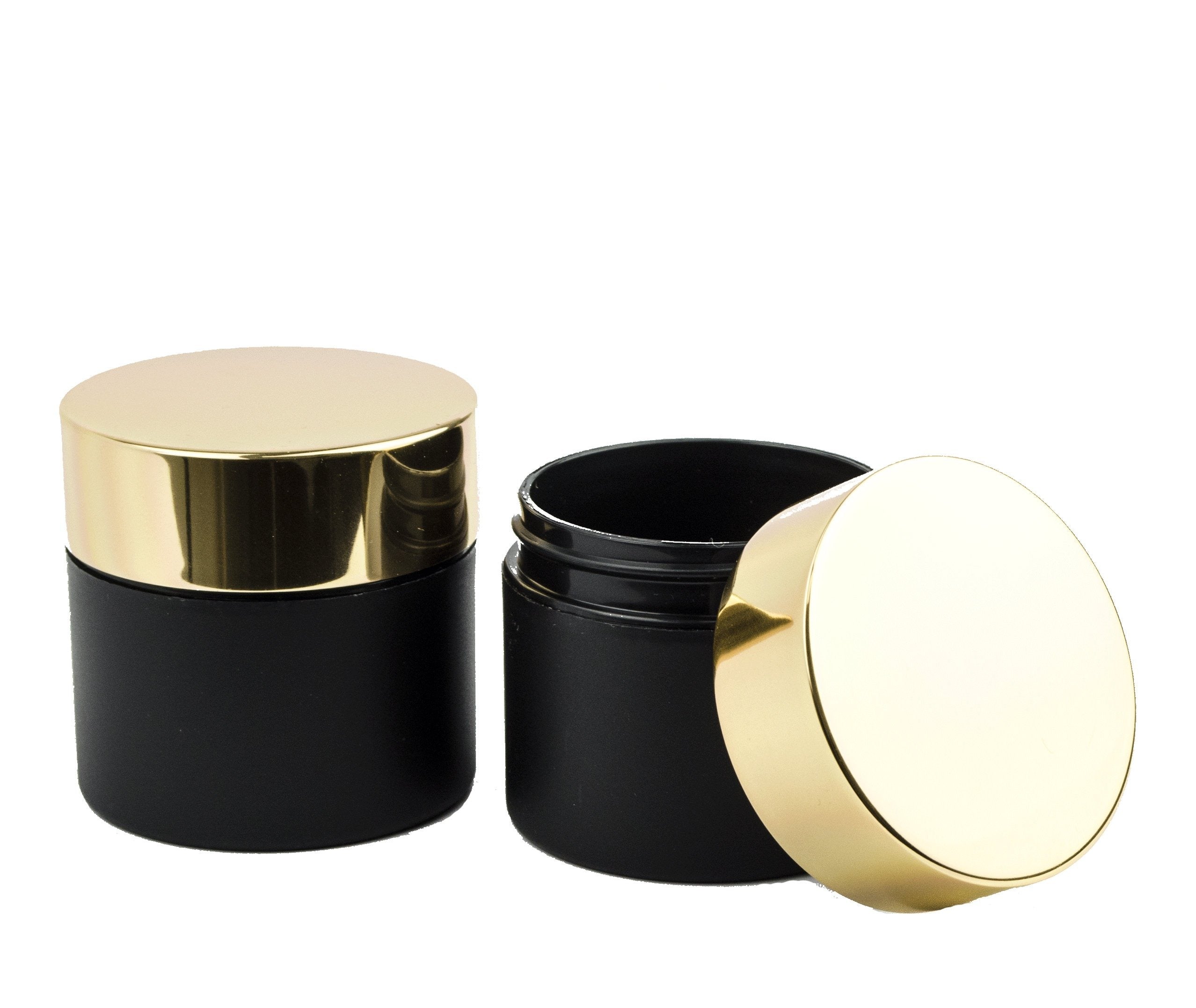 4oz Clear Glass Jar With Brushed Gold Lid for Creams, Skincare and  Essential Oils. Our Gold Lid Adds a Touch of Elegance to Any Product 