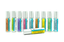 Load image into Gallery viewer, Prediluted LEMONGRASS ESSENTIAL OIL, 10ml Roller Bottle Ready to Use, Pure Organic Oil, with Fractionated Coconut Oil, Matte Silver Cap
