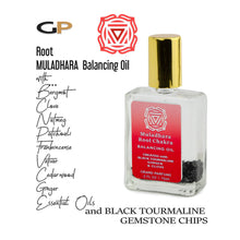 Load image into Gallery viewer, HEART CHAKRA Balancing Oil Anhata in 15ml Square Flat Roller Bottle w/ Natural Rose Quartz Gemstones, Rose &amp; Bergamot Essential Oils