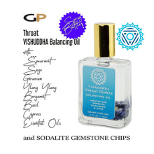 Load image into Gallery viewer, CROWN CHAKRA Balancing Spray Oil SAHASRARA in 15ml Square Mist Atomizer with Natural Clear Quartz Gemstones Rosewood Myrrh Essential Oils