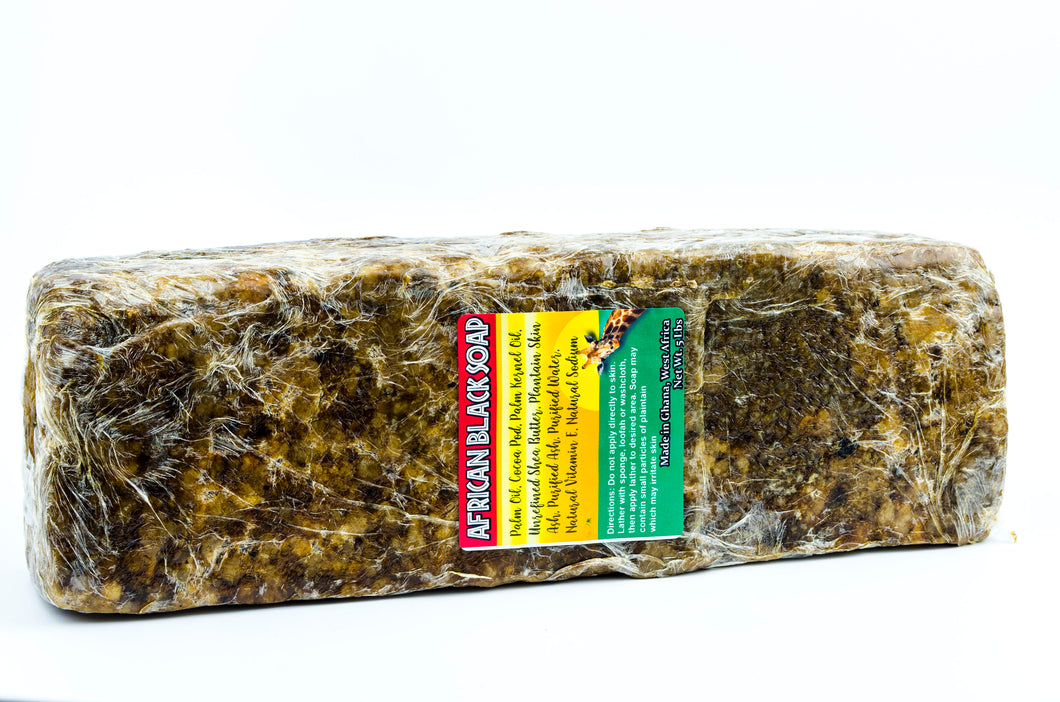 AFRICAN BLACK SOAP Bulk Wholesale 5 Lbs Raw Vegan Organic Fair Trade Market Natural Ingredient, Great for Face and Body