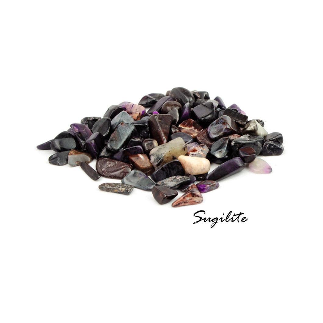 Loose SUGILITE Gemstone Chips DIY Chakra Aromatherapy 2.5-3gr Crystals: Genuine Spiritual Growth and Love with Wisdom  - Healing Stone