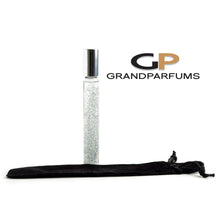 Load image into Gallery viewer, 6 DIY GLITTER ROLLER 10ml Thin Tall, LuXURY Elegant Roller Bottles Gold, Holographic or Silver Glitter, Optional Velvet Bags Fill with Oil