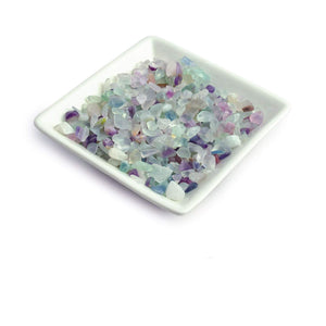 BULK Gemstone Chips RAINBOW FLUORITE Aromatherapy CRYSTaLS Tumbled Natural Smooth Stones for Roller Bottles, Healing, Chakra 5-8mm Quality