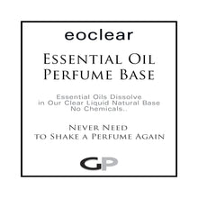 Load image into Gallery viewer, Essential Oil Perfume Base eoclear Mix Dissolves Oils, Natural PERFUME BASE Spray &amp; Splash, Paraben, Sulfate, Phthalate Free, HYPOALLERGENIC