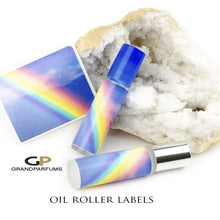 Load image into Gallery viewer, ENERGY! Modern Art Essential Oil Roller LABELS | Water &amp; Oil Resistant for 10ml Bottles | Glossy Color Custom Prints and Designs Available