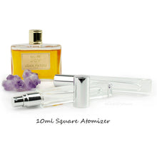 Load image into Gallery viewer, SQUARE Essential Oil Roller or LuXURY Atomizer Bottle 10ml SiLVER BlaCK or GoLD Cap Perfume Cologne Essential Oil Aromatic Water SiNGLE UNIT