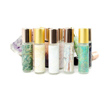 Load image into Gallery viewer, Set of 14 Marble and Texture Labels for 10ml Roller Bottles, Including Verdigris and Rust, Rainforest Marbles, Onyx,  Many Beautiful Colors