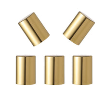 Load image into Gallery viewer, GOLD Essential Oil Roller Bottles | 10ml Glass Roller Bottle | Set of 6  (also Silver,Matte Silver Black or White Caps)