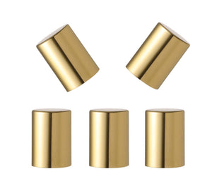 GOLD Essential Oil Roller Bottles | 10ml Glass Roller Bottle | Set of 6  (also Silver,Matte Silver Black or White Caps)