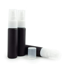 Load image into Gallery viewer, 10 ml TREATMENT PUMP Matte Black Glass Serum Oil Bottles 1/3 Oz Essential Oil Pump Lotion