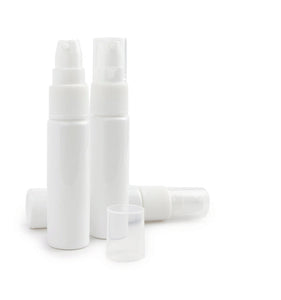 10ml WHITE Glass TREATMENT PUMP Serum Oil Bottles 1/3 Oz Essential Oil Pump Lotion, Cosmetic Packaging Bottles | Buy 1, 2, 3, 4 or 6