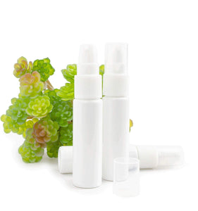 10ml WHITE Glass TREATMENT PUMP Serum Oil Bottles 1/3 Oz Essential Oil Pump Lotion, Cosmetic Packaging Bottles | Buy 1, 2, 3, 4 or 6