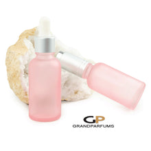 Load image into Gallery viewer, 3 Pcs 30 ml BLUSH PINK  DROPPER Bottle w/ Smooth White Plastic 1 Oz