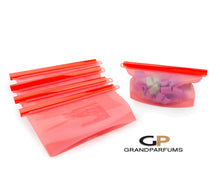 Load image into Gallery viewer, 5 Silicone Storage Bags 1000ml Size, 1 to 5Pcs, Reuse, Freeze, Microwave, Store Lunch, Ecological, Anti-Fungal Bacterial - Other Sizes Avail