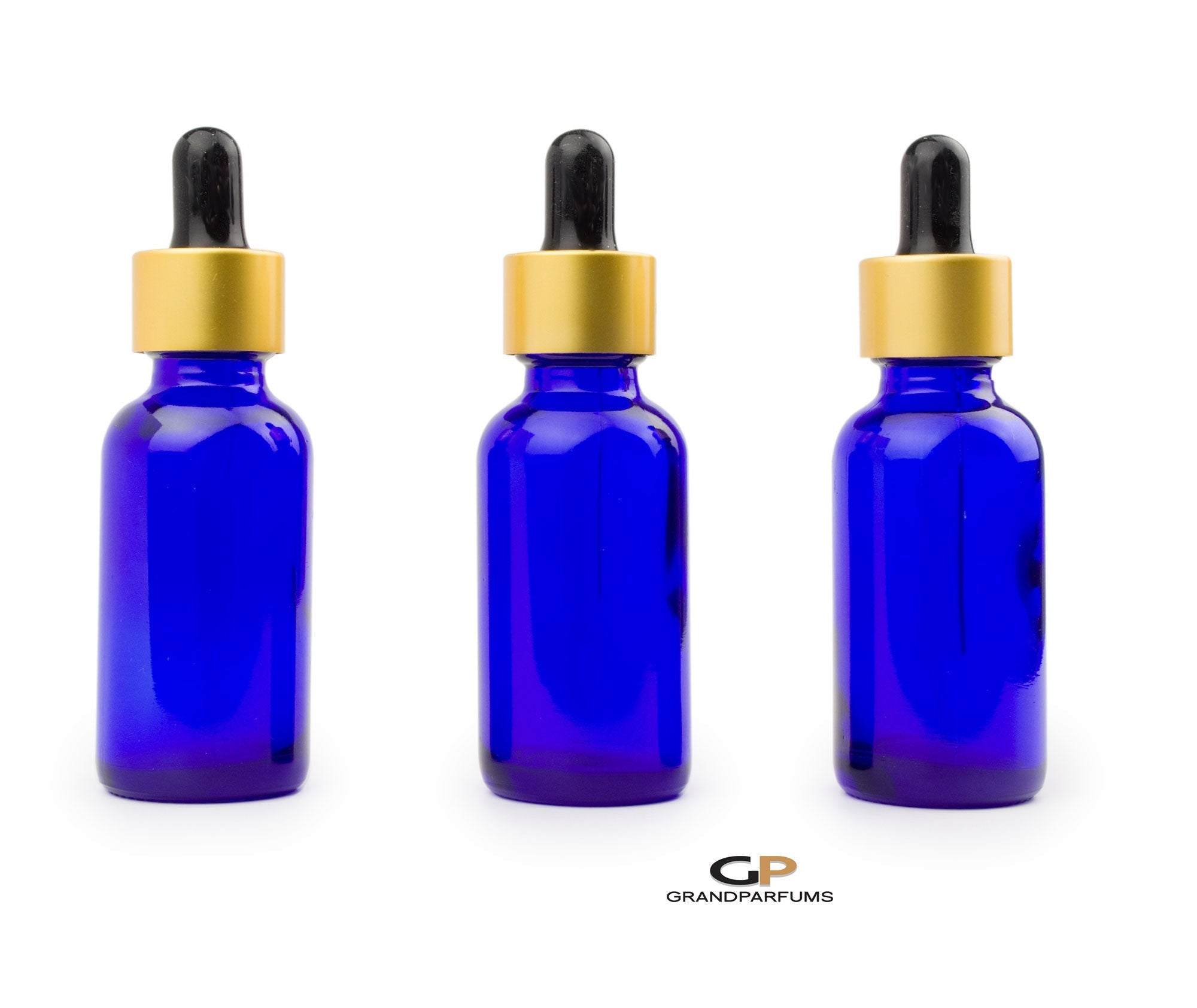 Candlecopia Egyptian Amber Concentrated Premium Fragrance Oil, Cobalt Blue Glass Bottle, Euro Style Dropper Cap