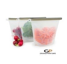 Load image into Gallery viewer, 5 Silicone Storage Bags 1000ml Size, 1 to 5Pcs, Reuse, Freeze, Microwave, Store Lunch, Ecological, Anti-Fungal Bacterial - Other Sizes Avail