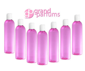3 4 Oz BPA Free PET Plastic BOTTLES, White Disc Cap 120mL, Lotion, Shampoo, Conditioner, Aromatherapy, Essential Oil Squeeze No Leak Bottles