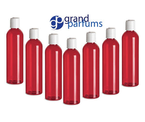 3 4 Oz BPA Free PET Plastic BOTTLES, White Disc Cap 120mL, Lotion, Shampoo, Conditioner, Aromatherapy, Essential Oil Squeeze No Leak Bottles