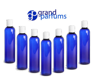 3 4 Oz BPA Free PET Plastic BOTTLES, White Disc Cap 120mL, Lotion, Shampoo, Conditioner, Aromatherapy, Essential Oil Squeeze No Leak Bottles