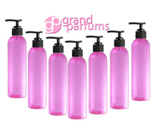Load image into Gallery viewer, 6 Cobalt Blue 4 Oz Lotion Pump Dispenser BOTTLES BPA Free PET Black Pump Cap Lotion, Shampoo, Body Cream, Soap Aromatherapy, Essential Oil