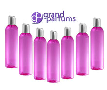 Load image into Gallery viewer, 3 4 Oz BPA Free PET Plastic BOTTLES, Silver Disc Cap 120mL, Lotion, Shampoo, Conditioner, Aromatherapy,  Squeeze No Leak Bottles