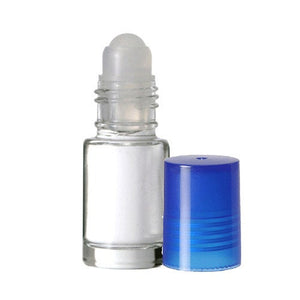 50 5ml mini glass roll on bottles, roller tops, bottle caps in assorted colors, new, empty for essential oils, lipgloss, perfume bottles