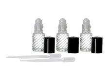 Load image into Gallery viewer, 144 CLEAR Plain Glass Rollerball Bottles 4mL, Roll-On Bottles - Essential Oil, Perfume, Aromatherapy, Lip Gloss,Cologne, Dram Bottles