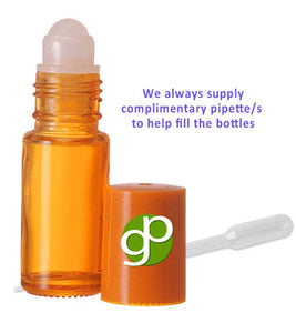 24 Empty 4mL Dram Glass Roll-on Refillable Rollon Bottles Roller Bottles - Red,Yellow,White,Clear,Green Safe for Essential Oil & Lip Gloss