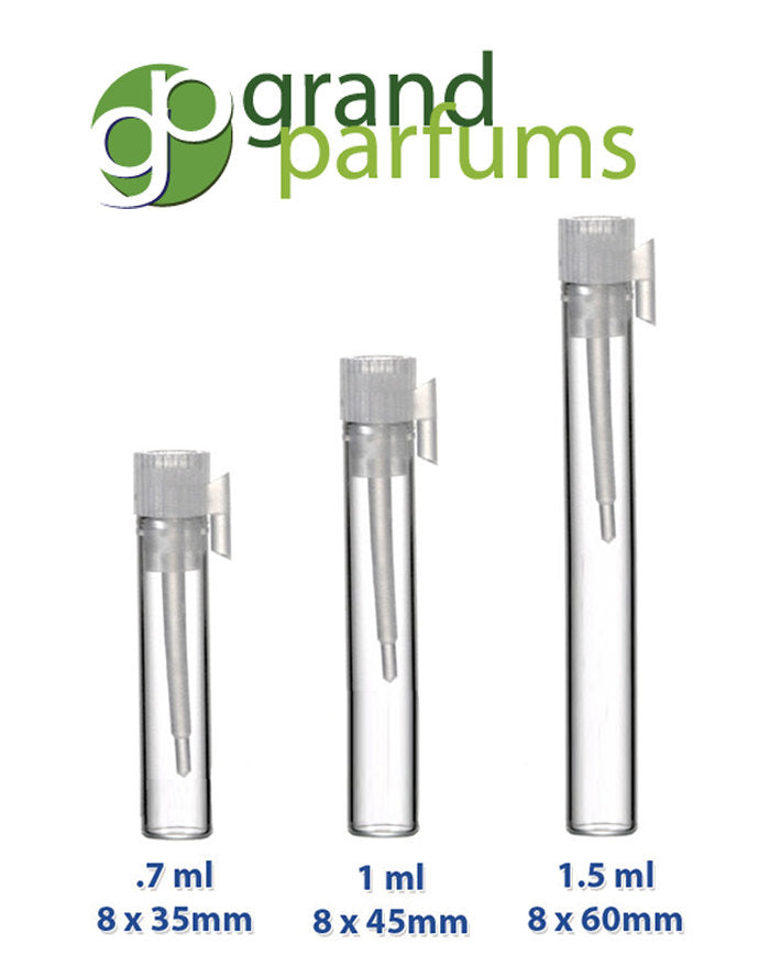 25 Long - 1.5 ml GLASS PERFUME VIALS for Sampling Fragrance - Perfume Sample Vials  Sampling Vials