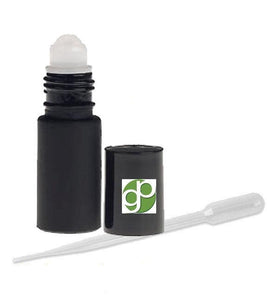 144 Empty Blue Frosted or Black Satin 5mL Dram Glass Roll-on Refillable Rollon Bottles Roller Bottles -  for Essential Oil & Lip Gloss