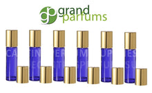 Load image into Gallery viewer, BIG Sale GIRLY PINK 10ml Glass Roll On Bottles Elegant Silver or Gold Caps 1/3 Oz Perfume Oil Lip Gloss Refillable Roll-ons Great Favors