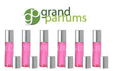 Load image into Gallery viewer, BIG Sale GIRLY PINK 10ml Glass Roll On Bottles Elegant Silver or Gold Caps 1/3 Oz Perfume Oil Lip Gloss Refillable Roll-ons Great Favors