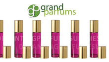 Load image into Gallery viewer, BIG Sale GIRLY PINK 10ml Glass Roll On Bottles Elegant Silver or Gold Caps 1/3 Oz Perfume Oil Lip Gloss Refillable Roll-ons Great Favors