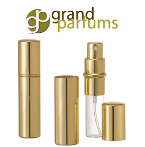 120 GOLD PERFUME ATOMIZER - Buy Bulk and Save for Fragrance Decanting Perfume Sample Spray Bottle 10 ml  1/3 Oz Gift Item with Free Pipette