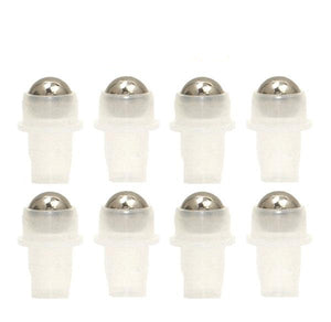 50 Stainless Steel Roller Ball Bottle Fitments, PREMIUM ROLLERBALLS Replacement Rollon Bottle Rollers, High End Essential Oil Rollers